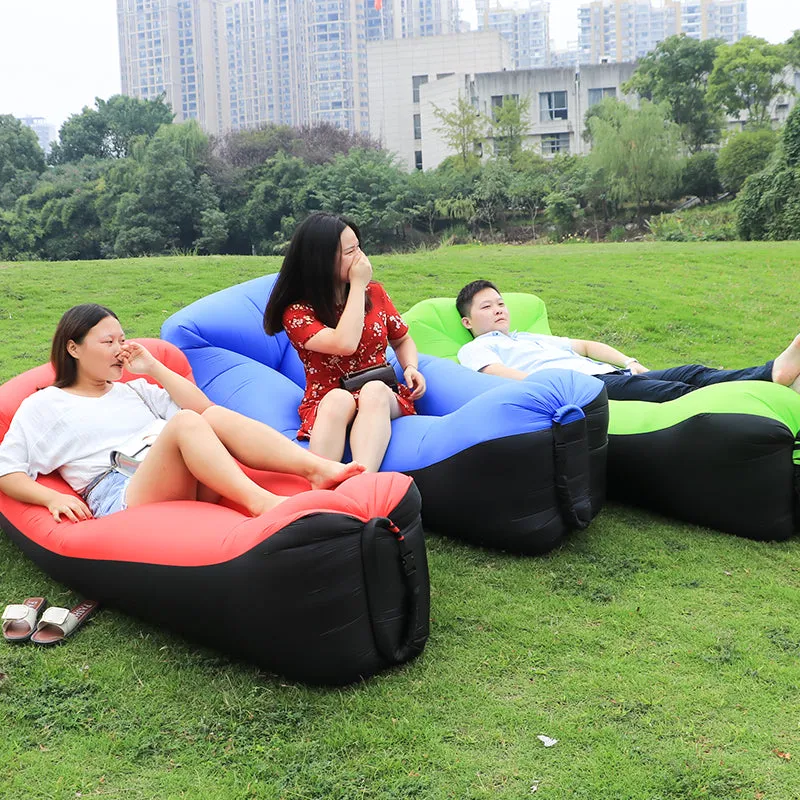 Pillow Sofa Air Inflatable Lazy Hangout Air Bed Lounger Sleeping Bag