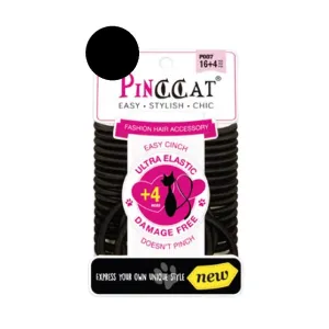 PINCCAT P007 16   4 BLACK HAIR BANDS
