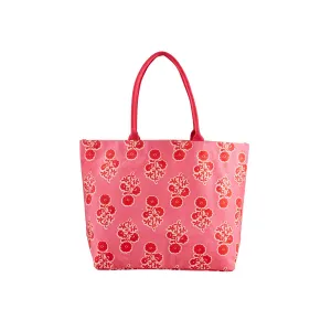 Pink Block Print Tote