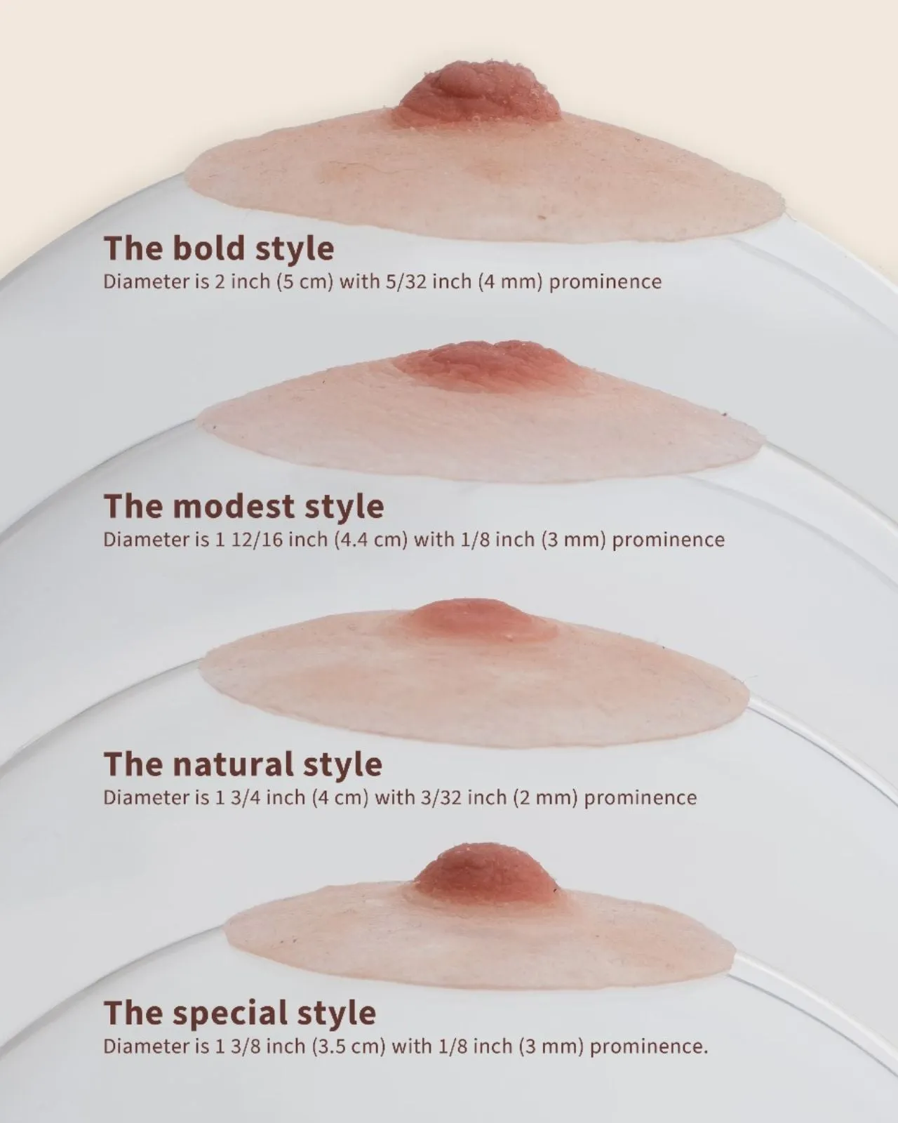 Pink Perfect Bold Prosthetic Nipples