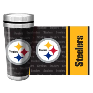 Pittsburgh Steelers Travel Mug | Wallpaper Full Wrap 16 oz.