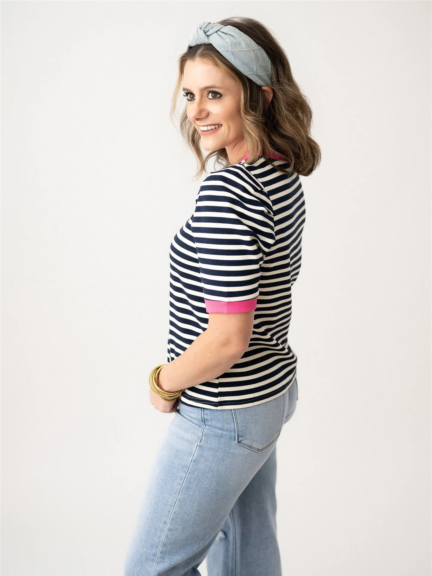Playfully Bold Stripe Tee