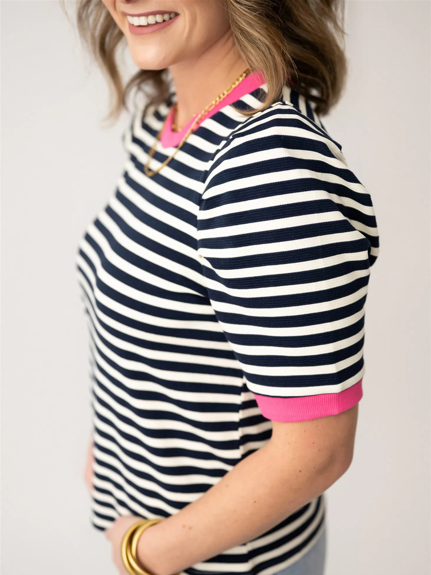 Playfully Bold Stripe Tee