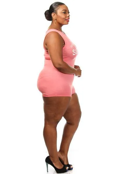 Plus Size Wanna Lazy Sunday With Me? Romper