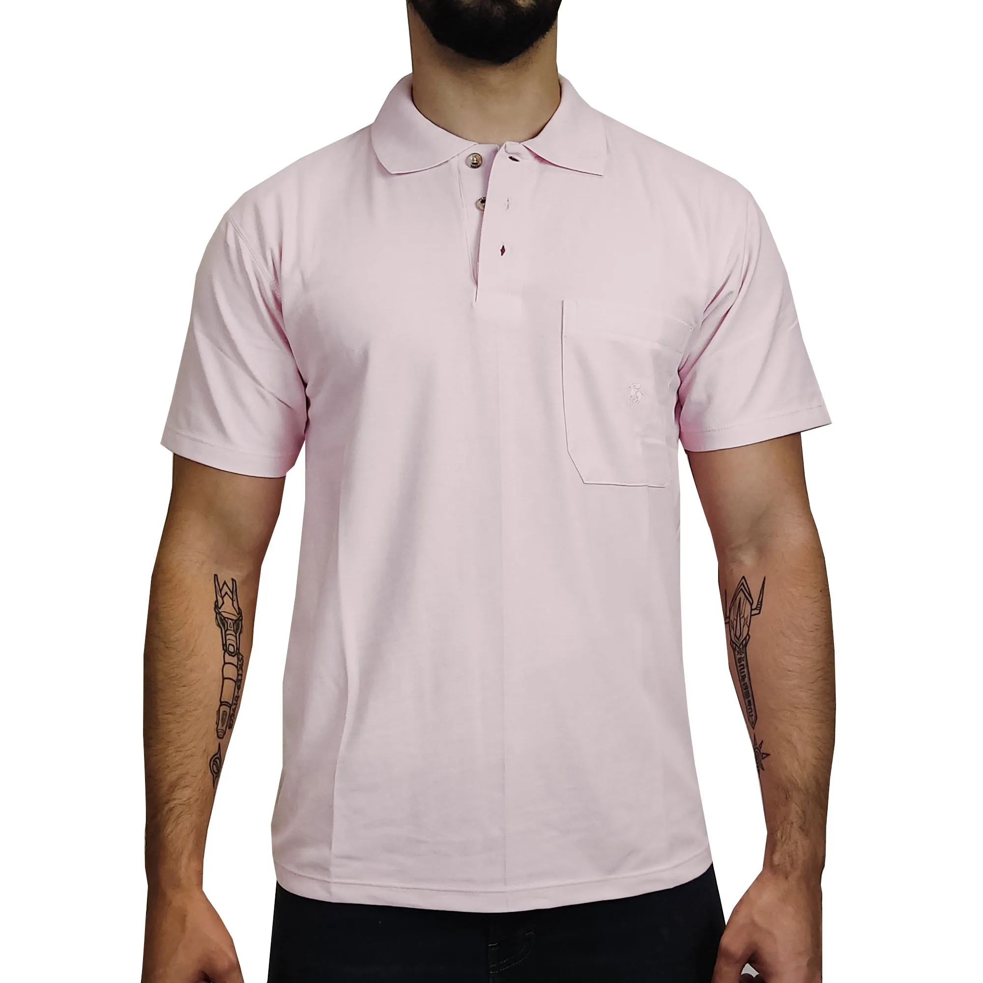 Polo Manga Corta Riff Urban Hombre Classic - Rosa