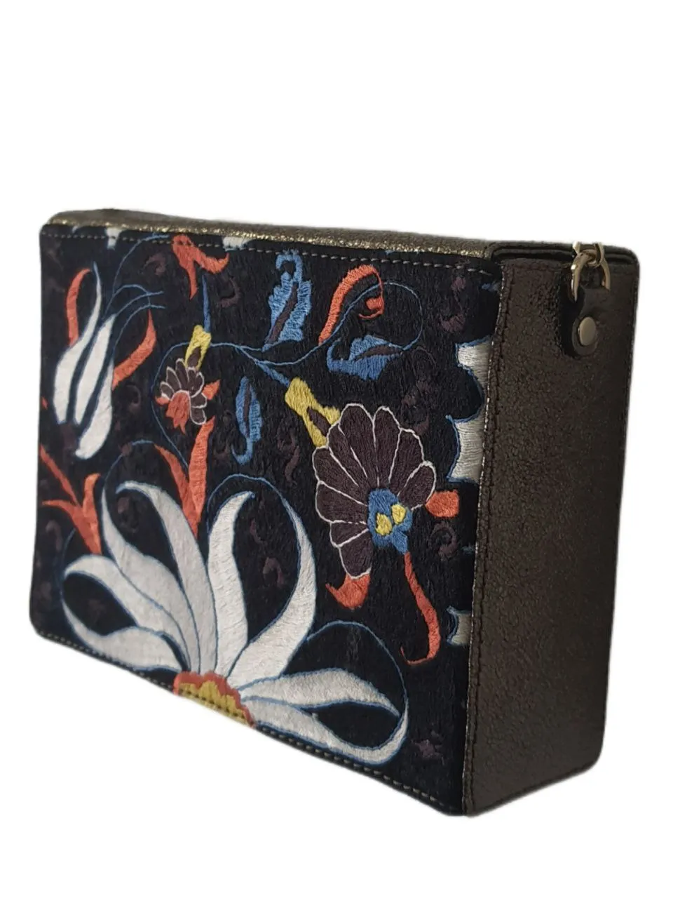 POPINJAY Women's Gold Iznik Box Clutch #Popin3 7'x5' One Size NWT