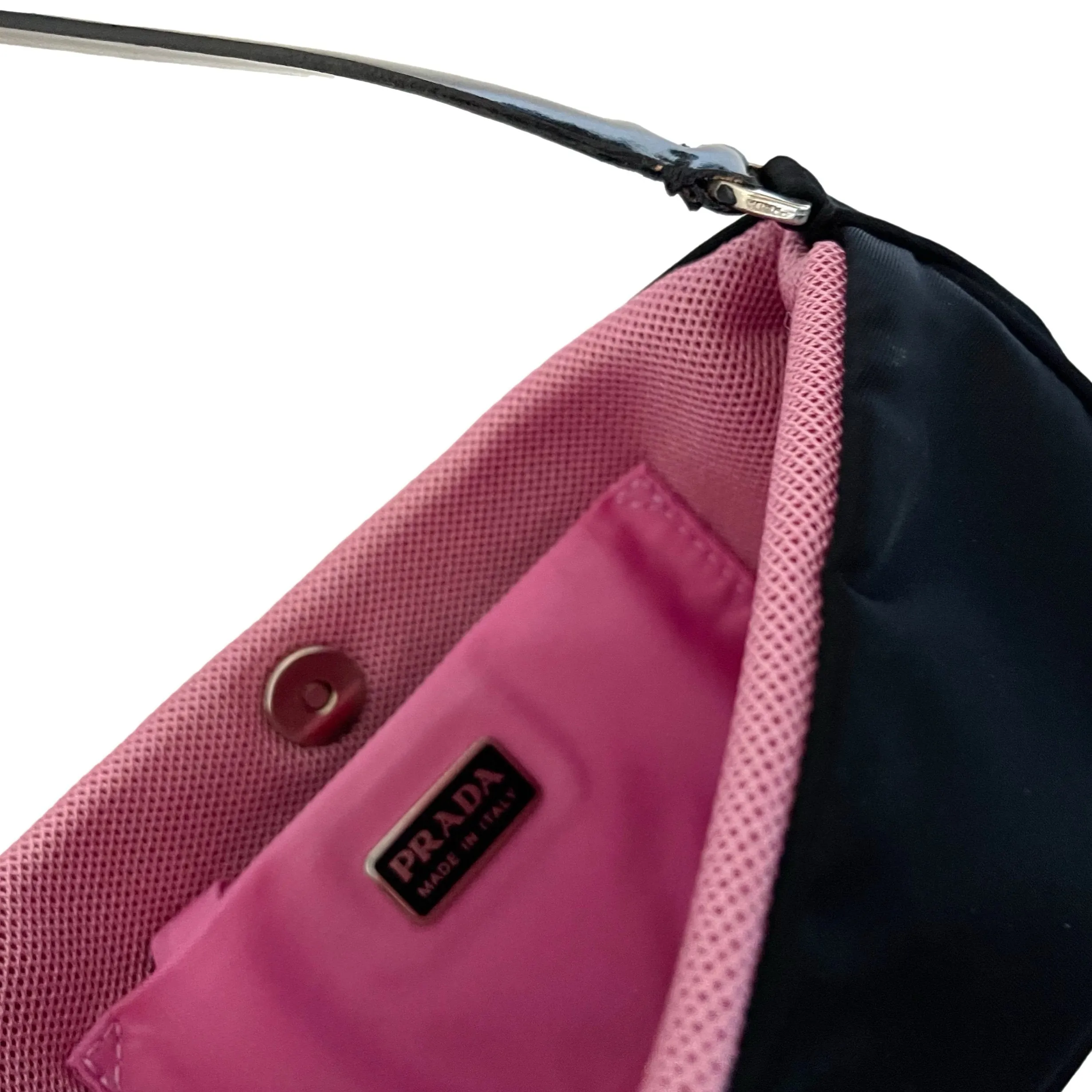 Prada Black Nylon Mini Shoulder Bag