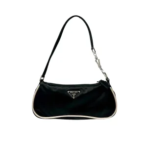 Prada Black Satin Mini Shoulder Bag