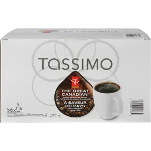 President's Choice - The Great Canadian Light to Medium Roast TASSIMO T DISCs - 56 each - Canadian Distribution