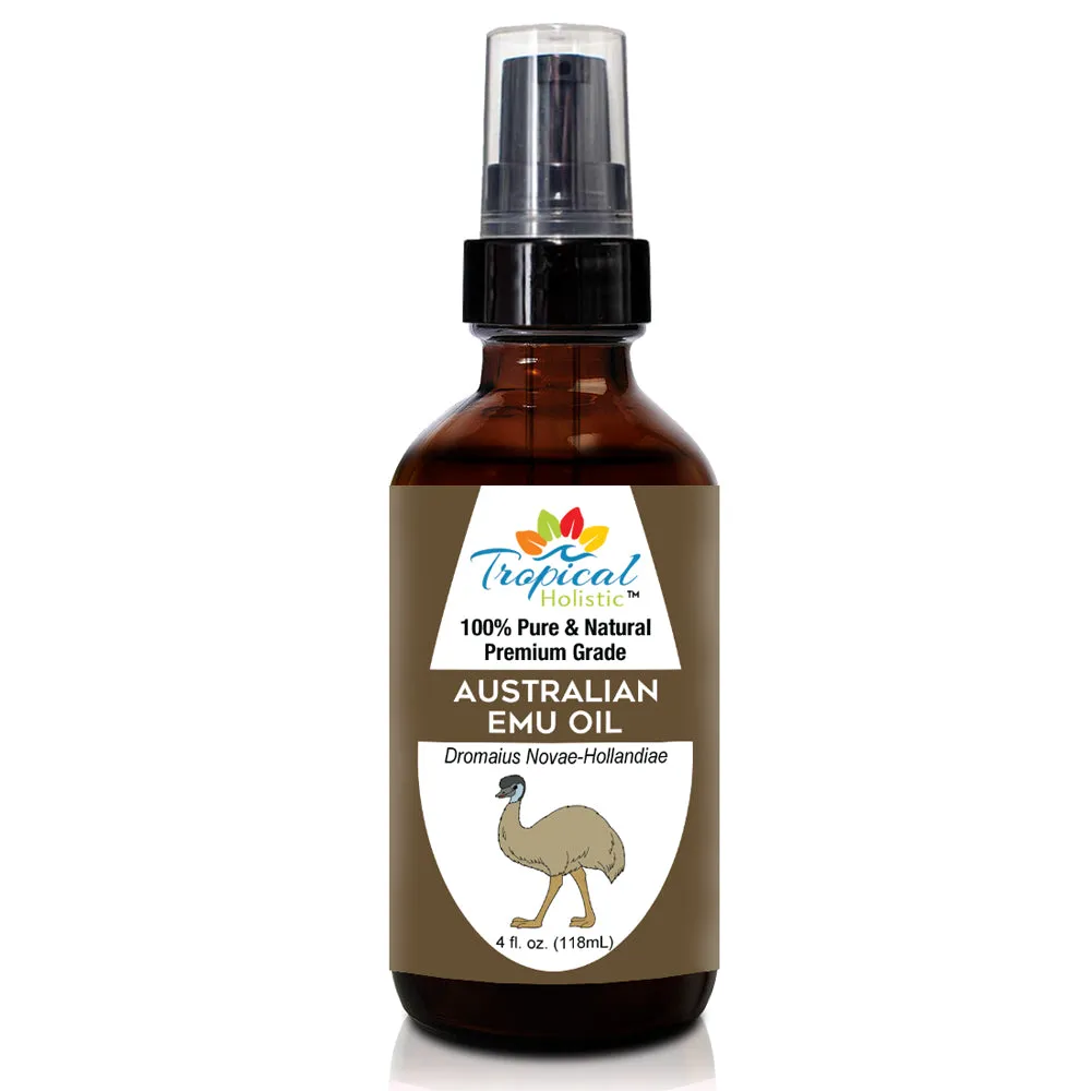 Pure 100% Australian 6X Refined Premium Emu Oil 4 oz