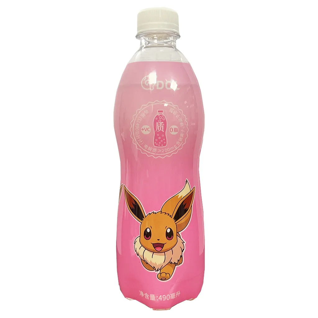 QDOL Soda Water Peach Flavour 490ml ~ QDOL 白桃风味汽水 490ml