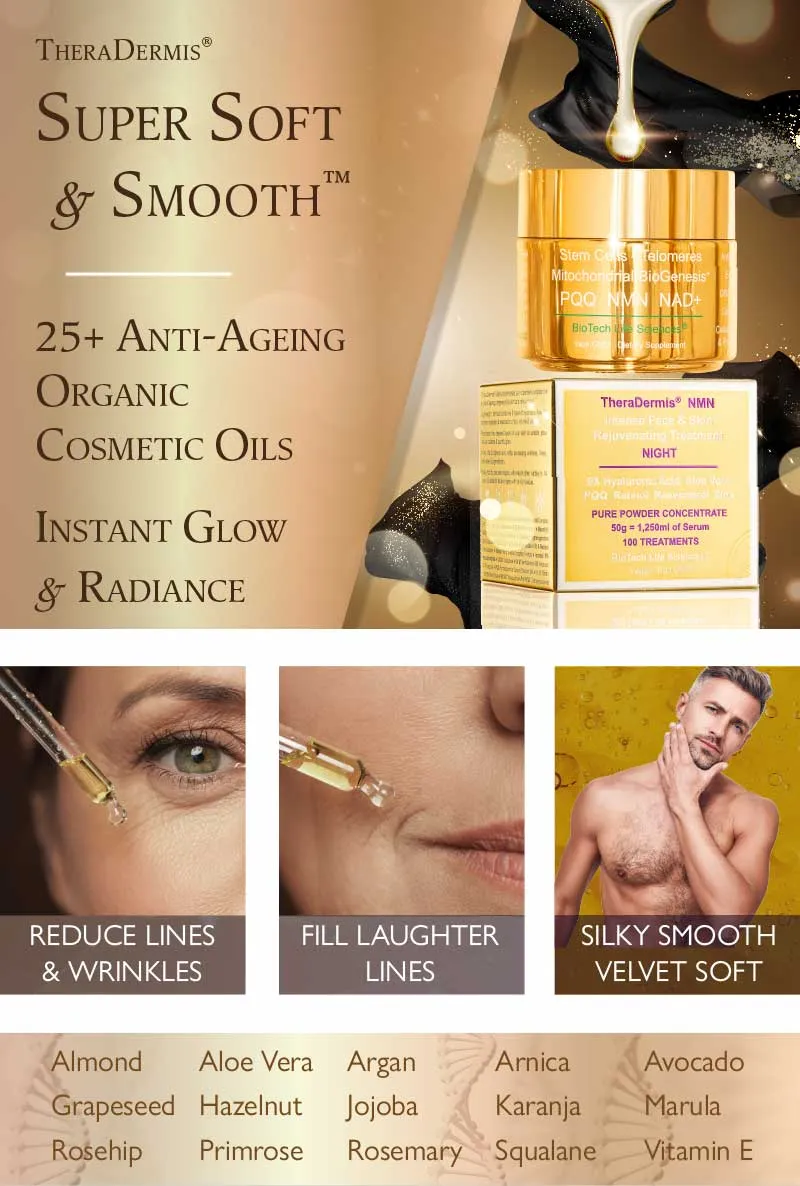 "Bye Bye Lines & Wrinkles" DAY - Face & Skin Rejuvenation - Increase Collagen, Minimise Pores, NAD  NMN Vitamin C   Niacinamide