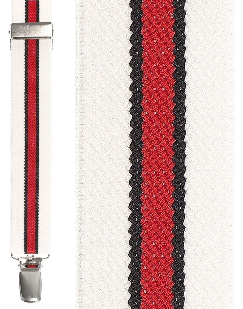 "White Red White Winston" Suspenders
