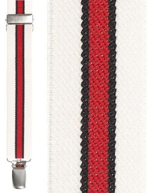 "White Red White Winston" Suspenders