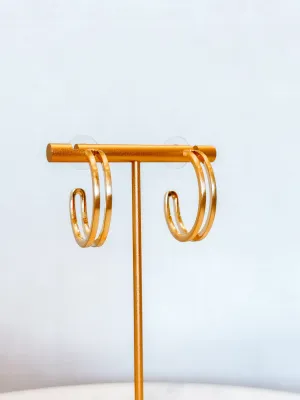 Raelynn Gold Medium Earrings
