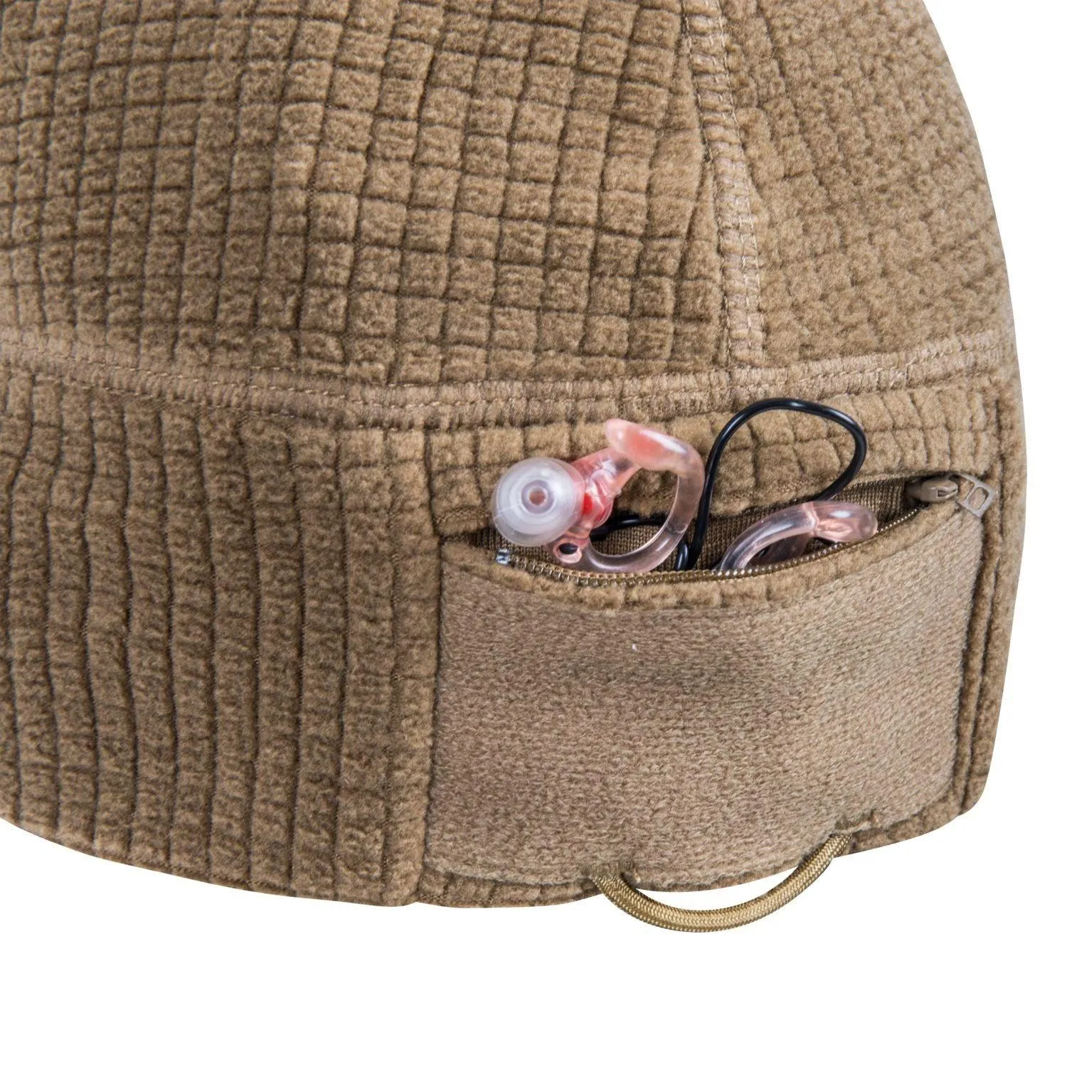 RANGE Beanie Cap - Grid Fleece - Black