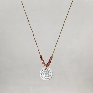 Ray of Bright Necklace, Garnet