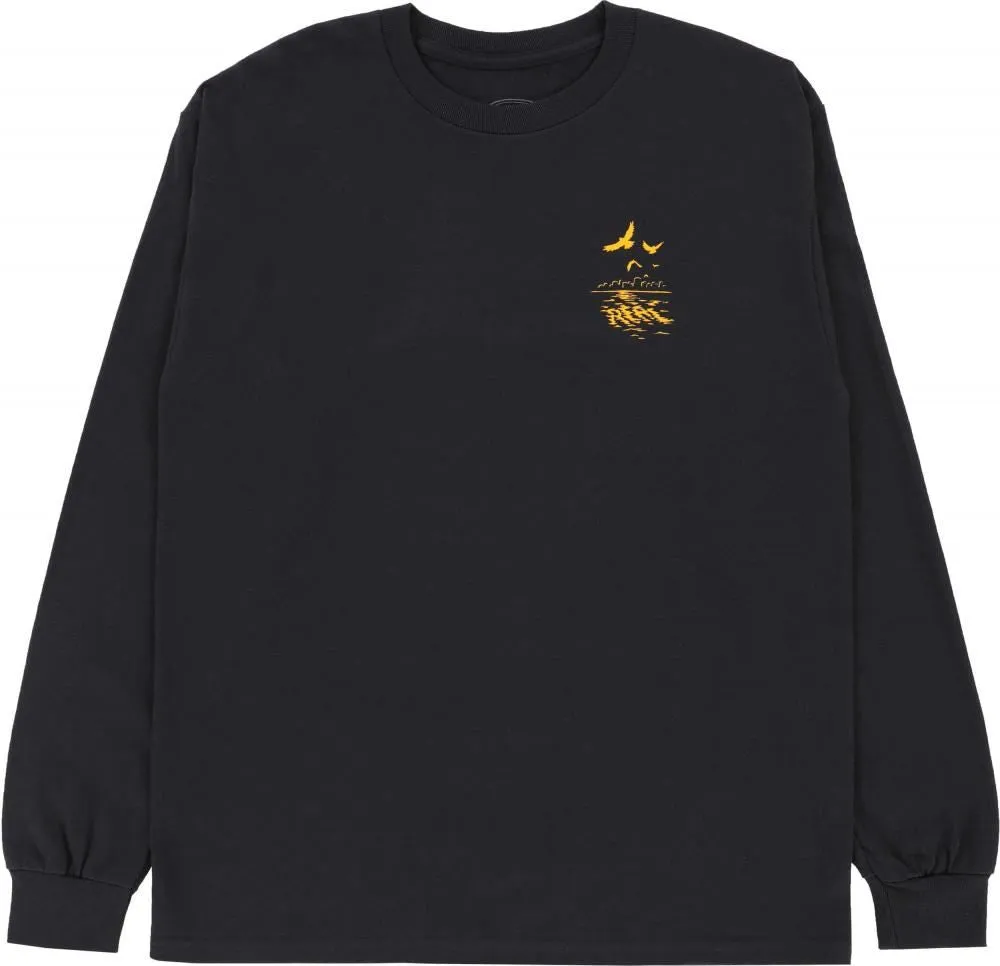 Real L/S T-Shirt Commute - Black / Orange