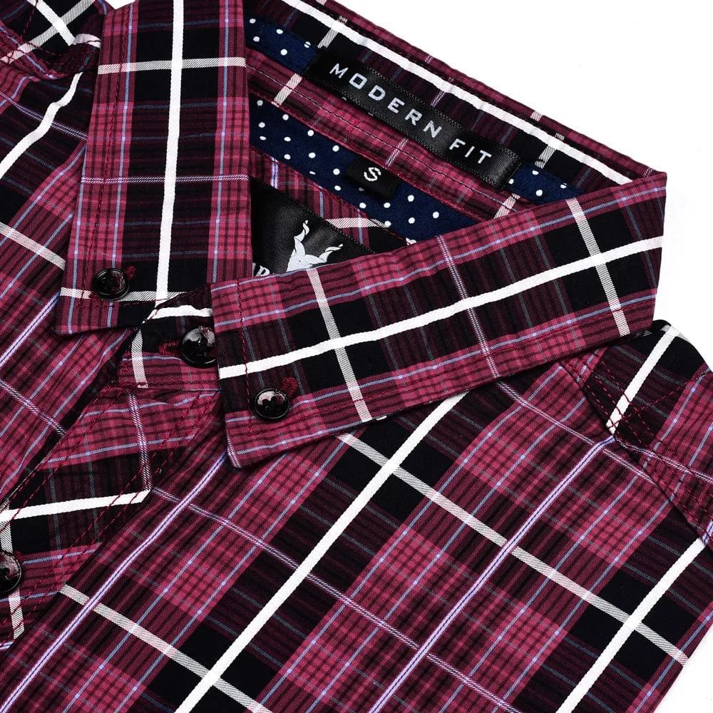 Red Checkered Casual Shirt