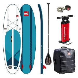 Red Compact 9'6 Carbon Paddle Stand Up Paddle Board Package