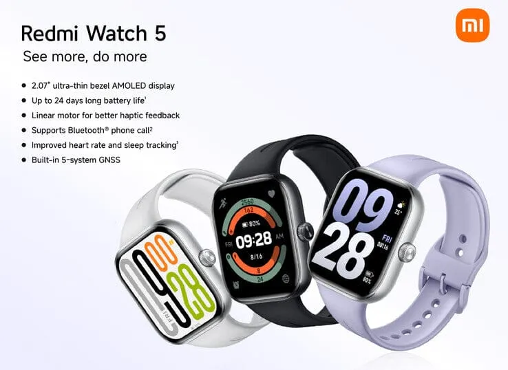 Redmi Watch 5 Smartwatch HyperOS with AMOLED Display