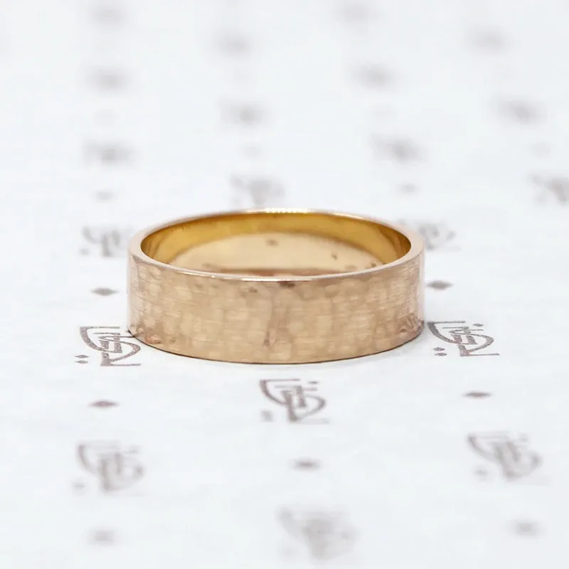 Refined Flat Wedding Band with Comfort Fit