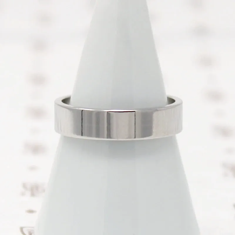 Refined Flat Wedding Band with Comfort Fit