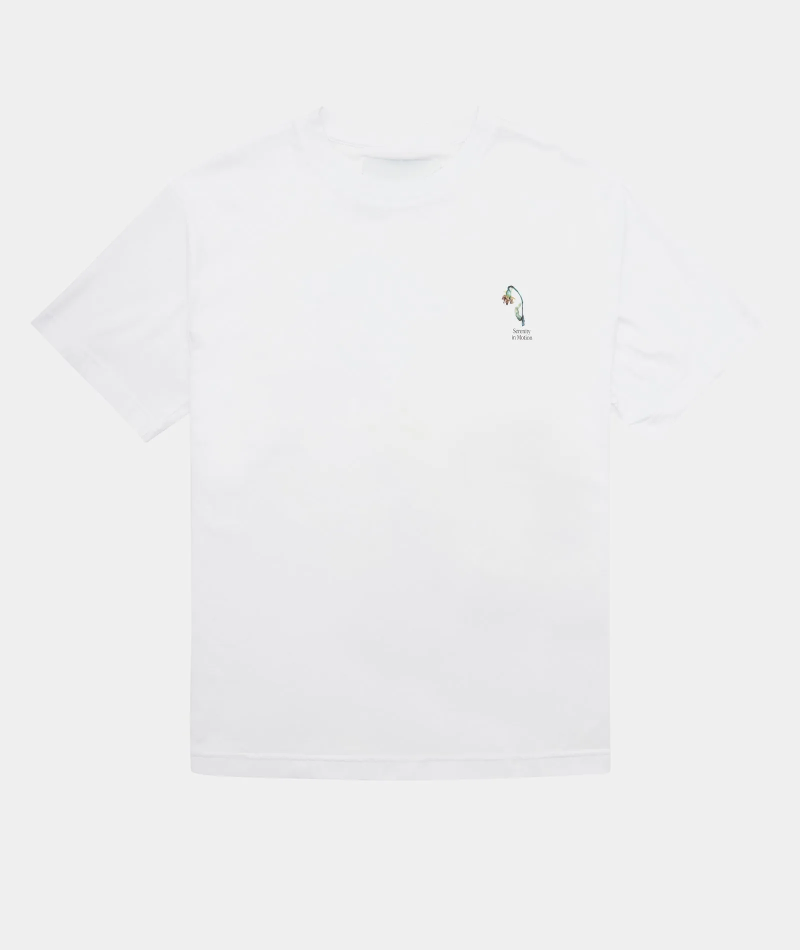 Relaxed Fit Tee - White / Flowing Commute Bliss