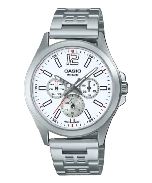 Reloj casual correa de Acero inoxidable MTP-E350D-7BV