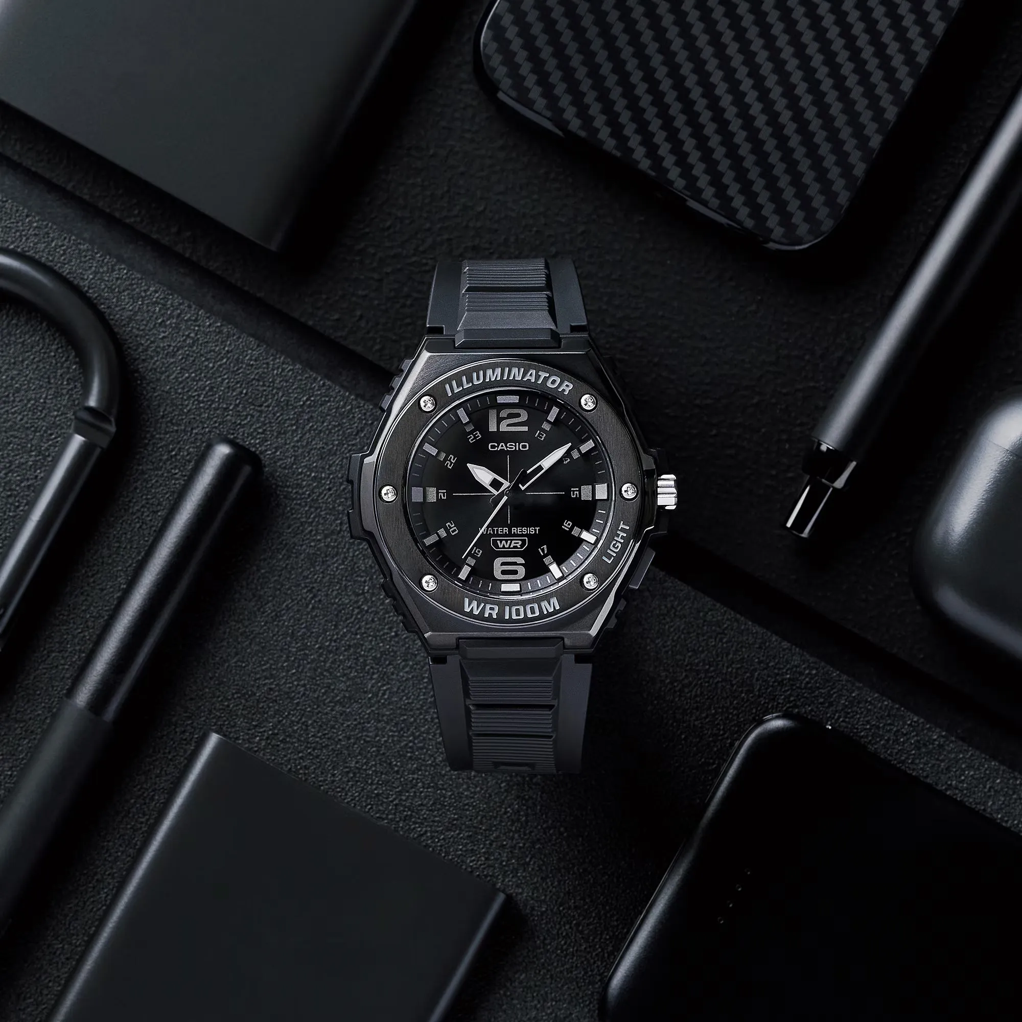Reloj casual correa de resina MWA-100HB-1AV