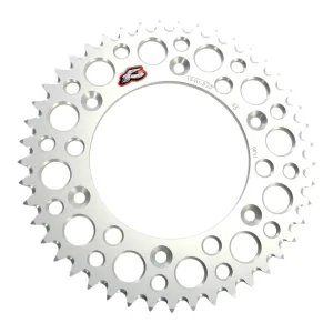 Renthal Sprocket Rear Silver 47T Alloy 7075 T6 Grooved Honda