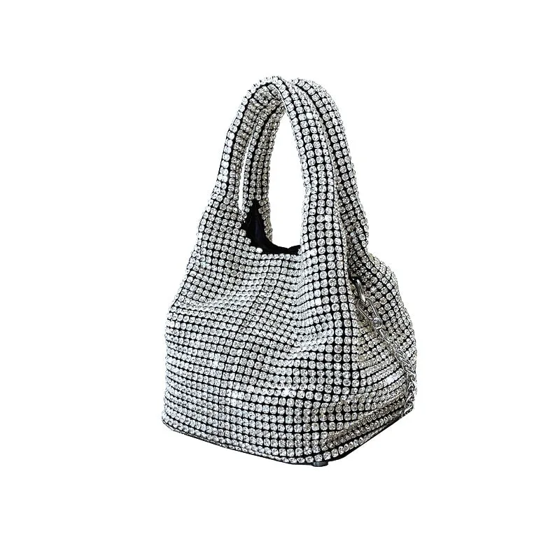 Rhinestone Handbags for Women 2022 New Luxury Crossbody Women's Bags Handle Rhinestones Evening clutch Bag purse bucket bag