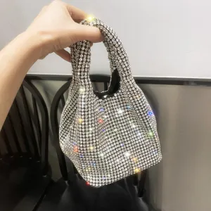 Rhinestone Handbags for Women 2022 New Luxury Crossbody Women's Bags Handle Rhinestones Evening clutch Bag purse bucket bag