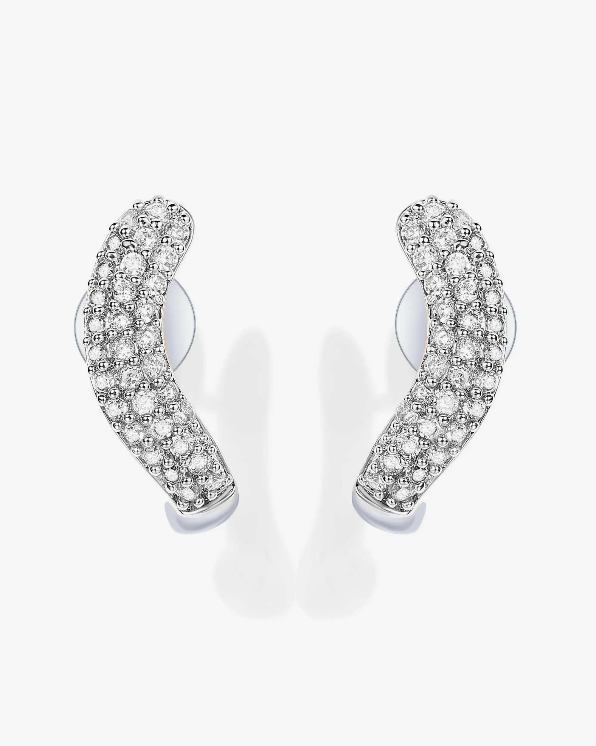 Rhodes Cubic Zirconia Wavy Studs