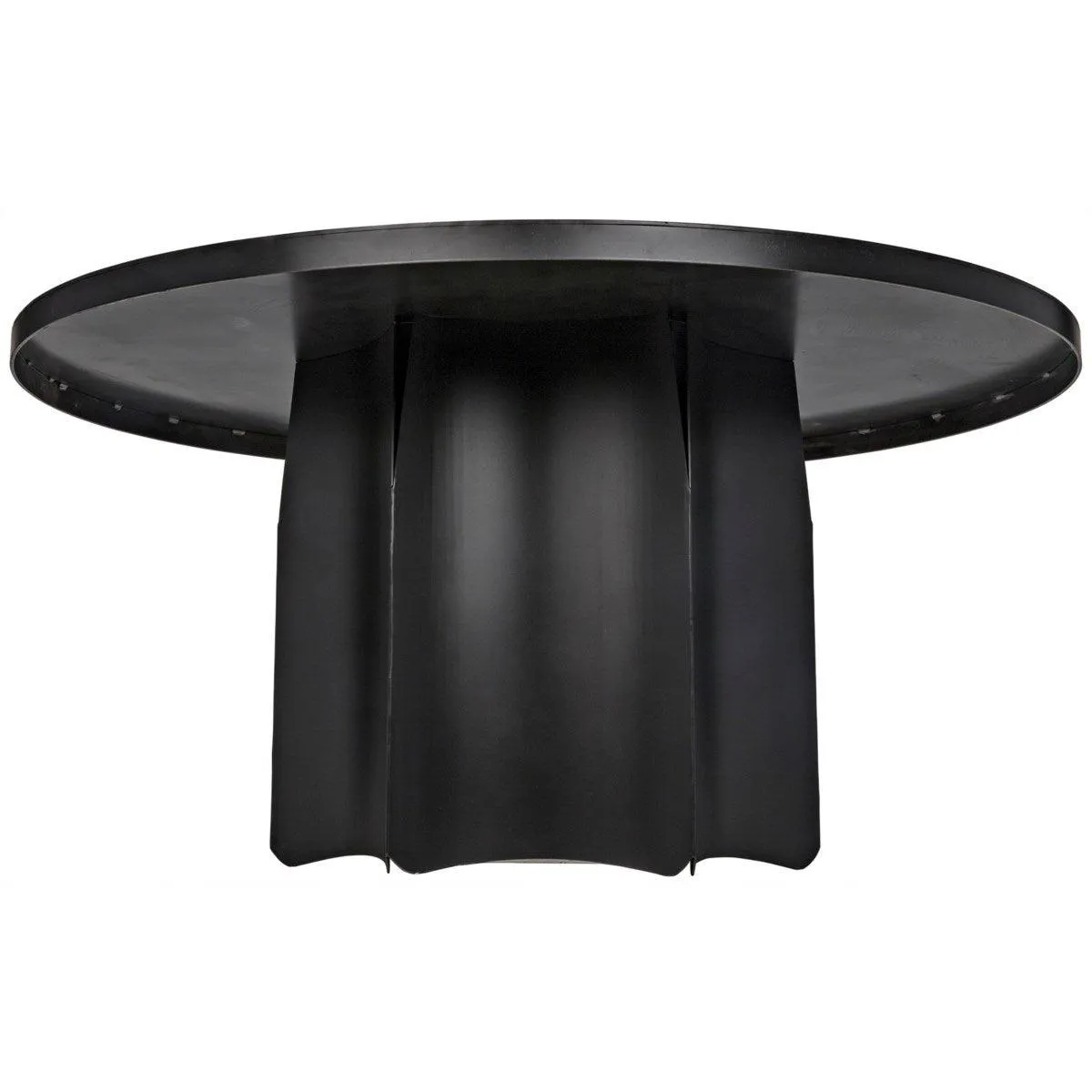 Rome Dining Table, Black Steel