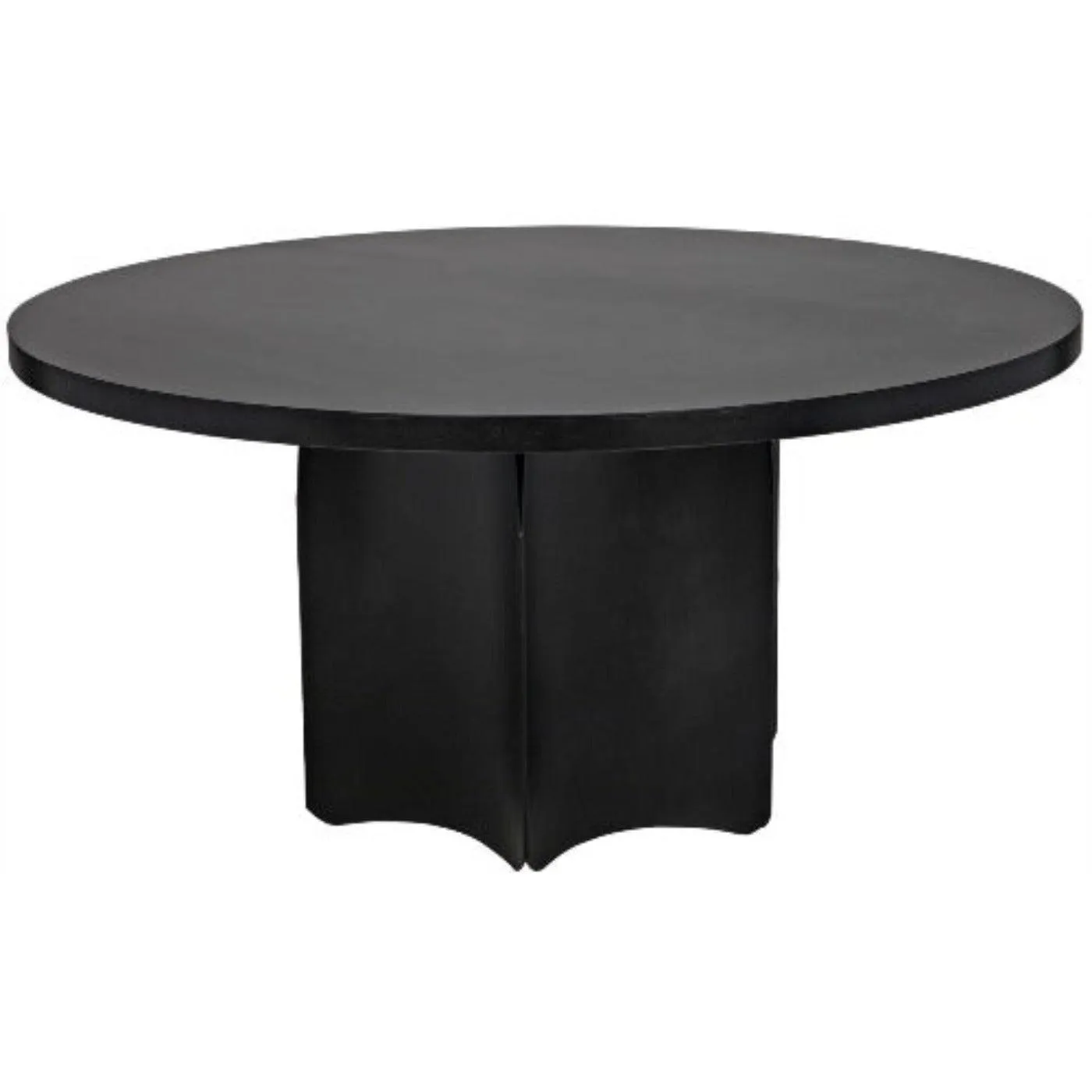 Rome Dining Table, Black Steel