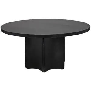 Rome Dining Table, Black Steel