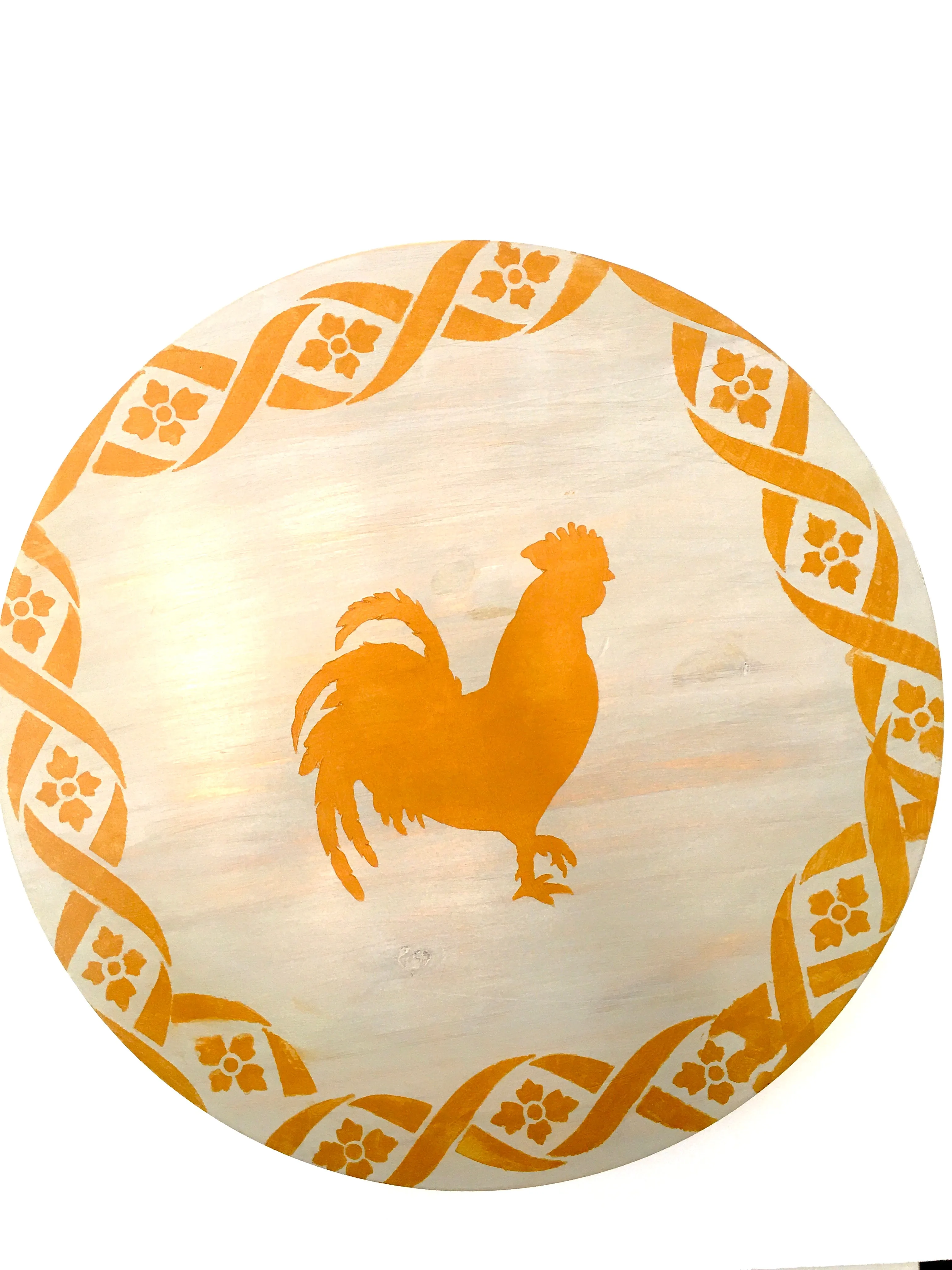 Rooster Lazy Susan Turntable 18"