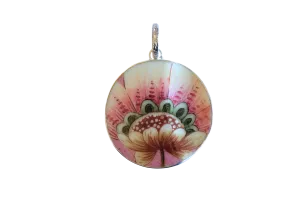 Round Bold Floral Pendant