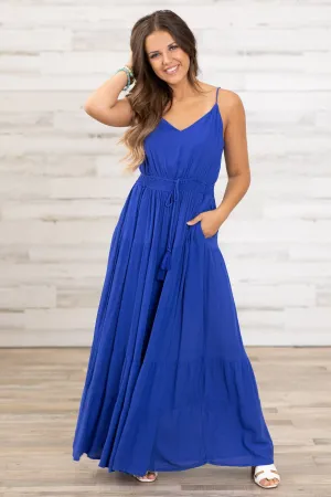 Royal Elastic Waist Jumpsuit