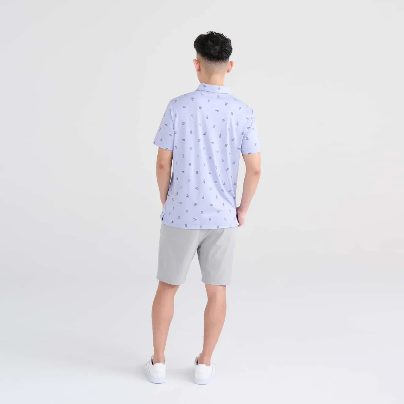 Saxx Mens Droptemp™ All Day Cooling Short Sleeve Polo