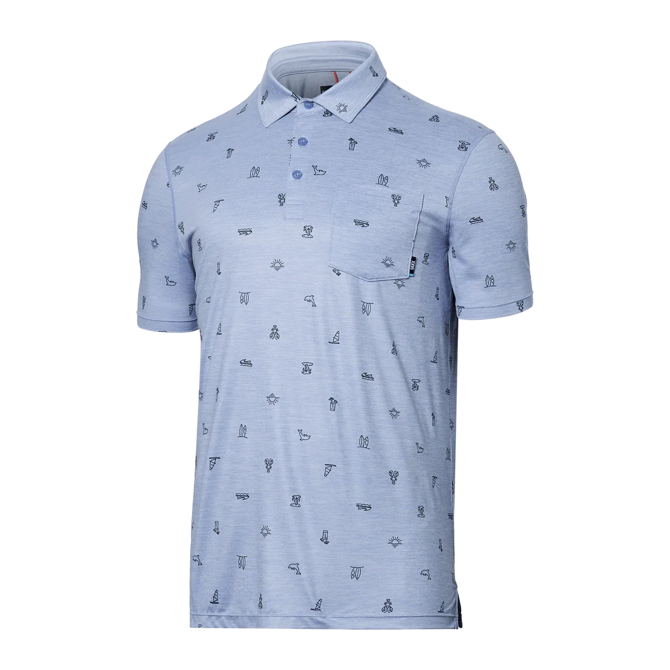 Saxx Mens Droptemp™ All Day Cooling Short Sleeve Polo