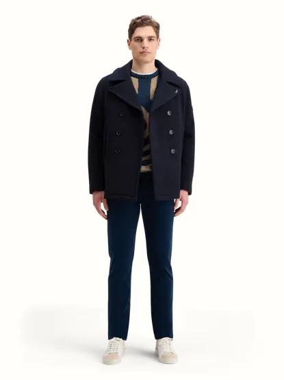 Scotch & Soda Wool Blend Peacoat