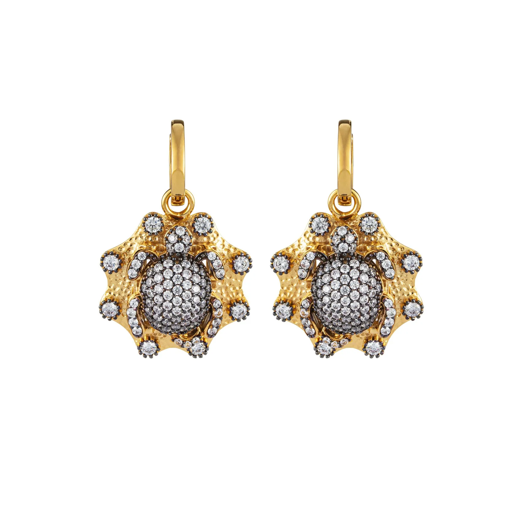 SERDARINO SHIELD EARRINGS