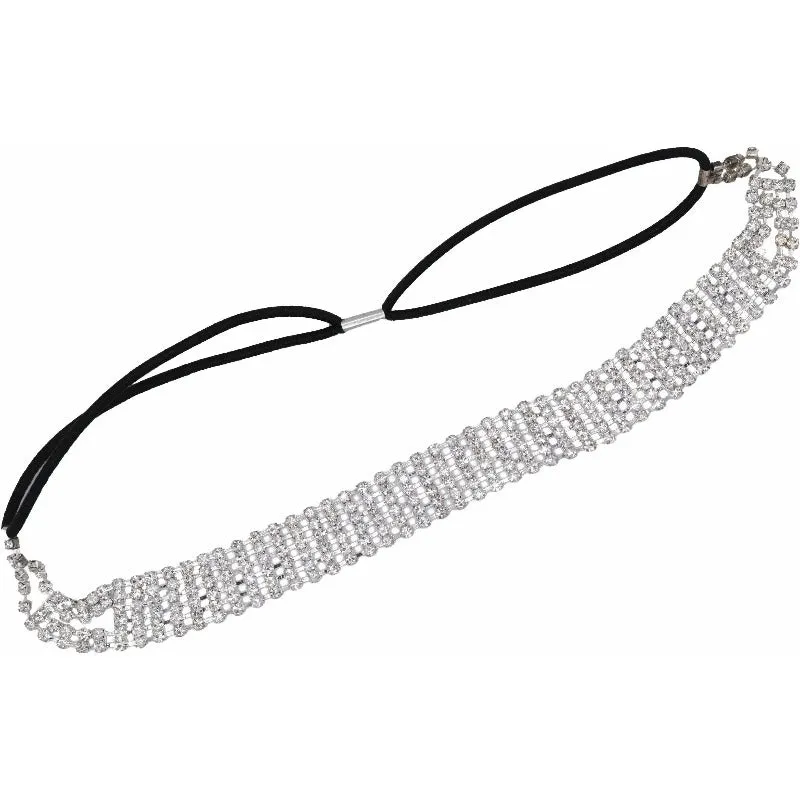 Shine bright rhinestone stretch band headband