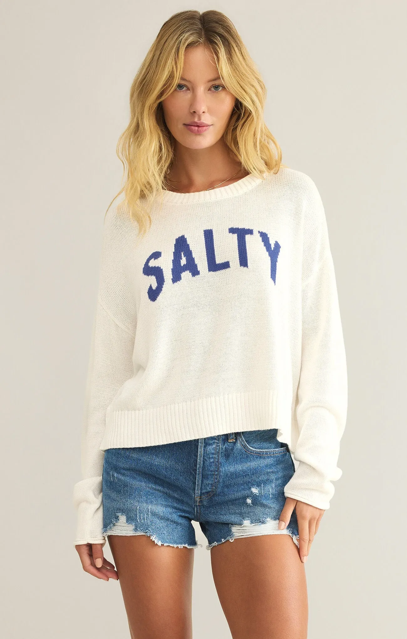 SIENNA SALTY SWEATER-RIVIERA