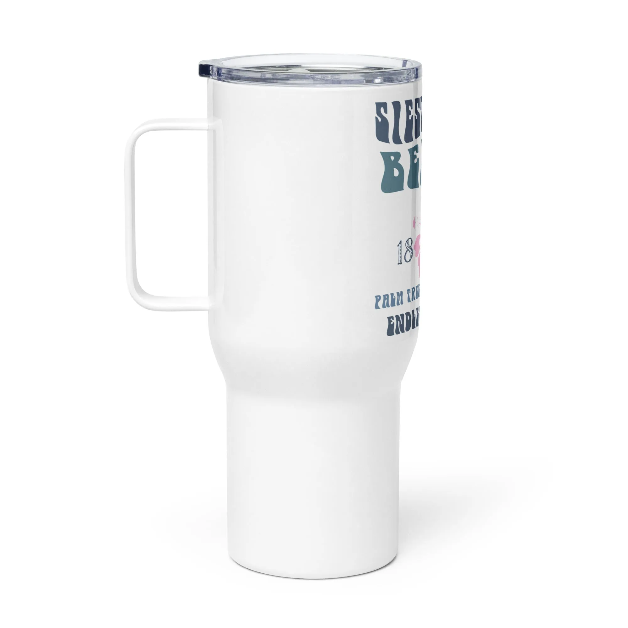 Siesta Key Beach Hibiscus Endless Summer Travel Mug
