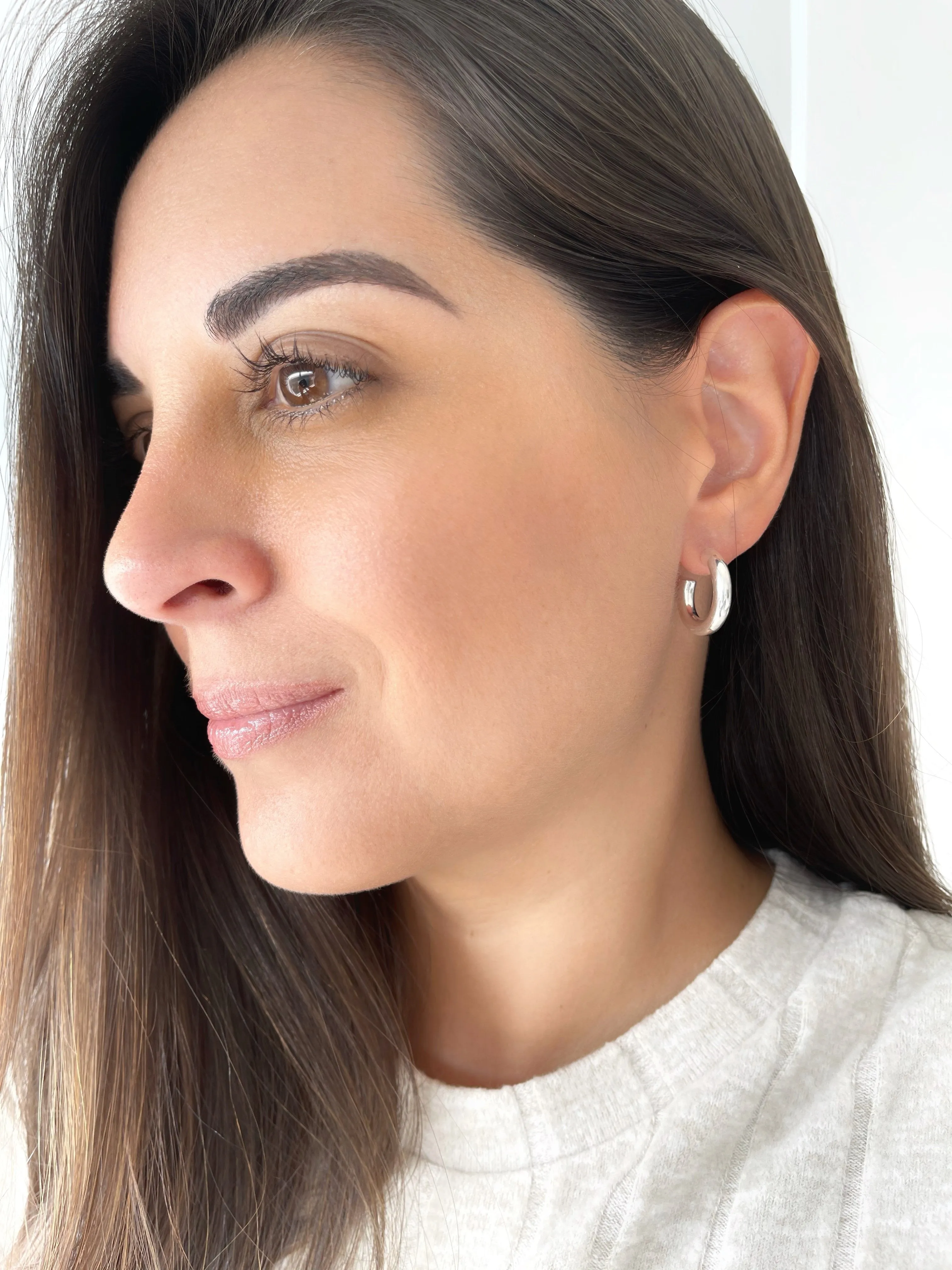 SMALL HOOP/SILVER