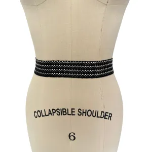 Small- Melly Metallic elastic stretch (trim)