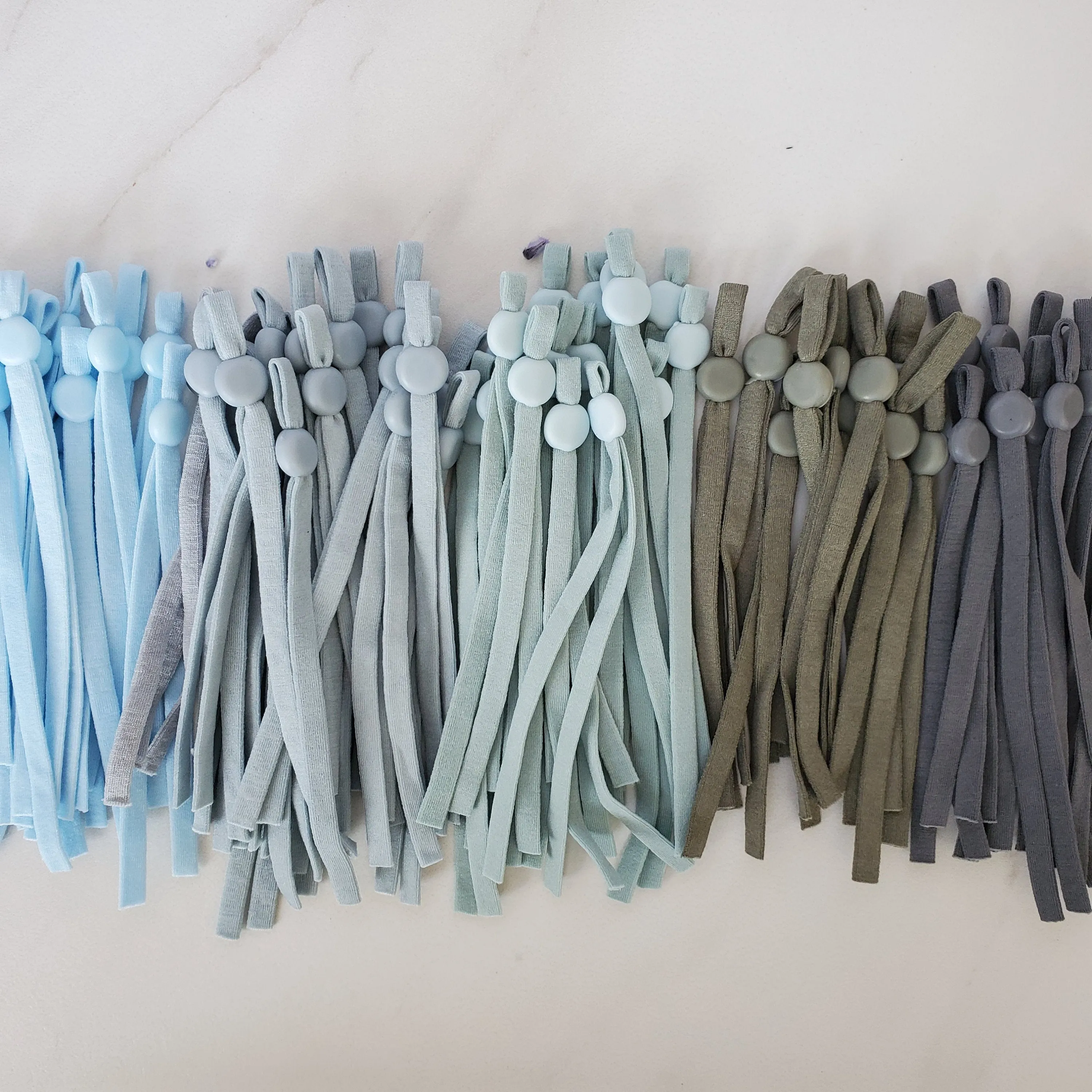 Soft Elastic with Adjustable Stoppers